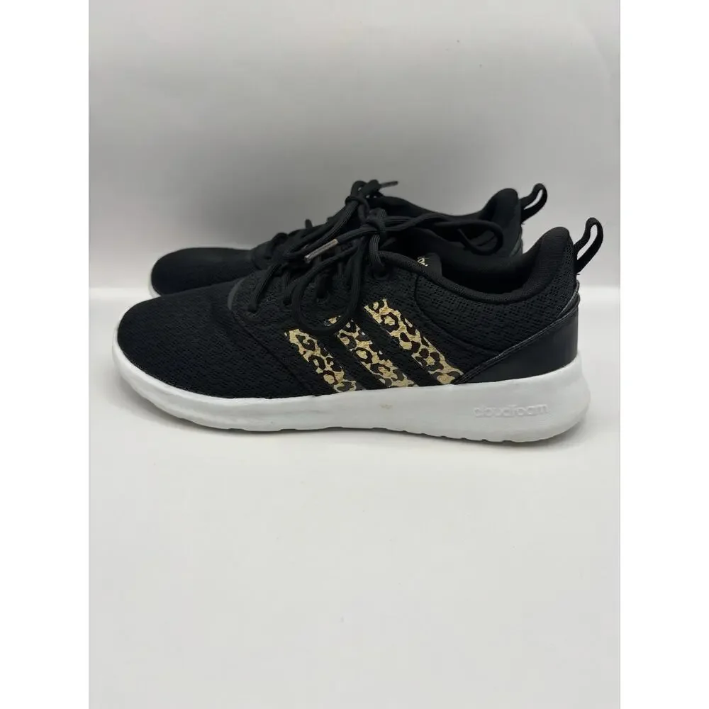 Adidas QT Racer 2.0 Cheetah Print Sneakers Women Size 8